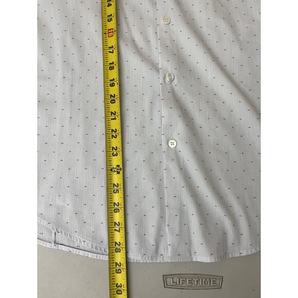 Theory Slim Fit Button Down Shirt 15 R Preppy Quiet Luxury Old Money Office Work - Picture 15 of 16